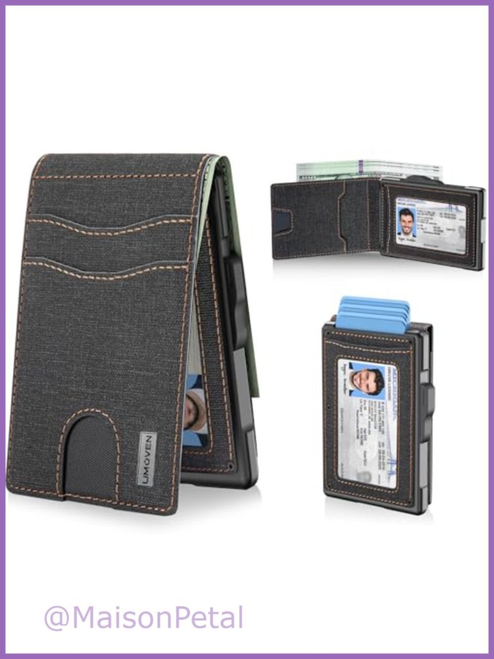 Minimalist Water-Resistant Leather RFID Blocking Bifold Wallet